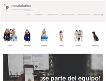 Tablet Screenshot of escalalatina.com